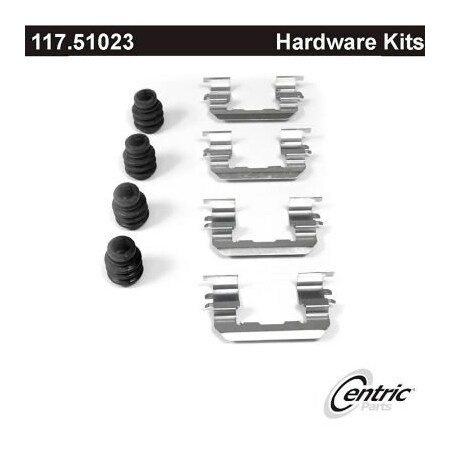 Centric Disc Brake Hardware Kit, Parts 117.51023